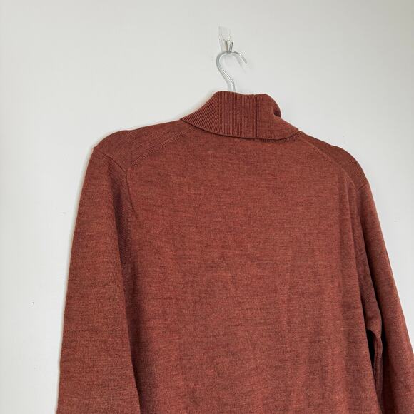 Artefact Turtleneck Sweater Knit Long Sleeve Pullover Rust NWT Men’s Large - Picture 6 of 8